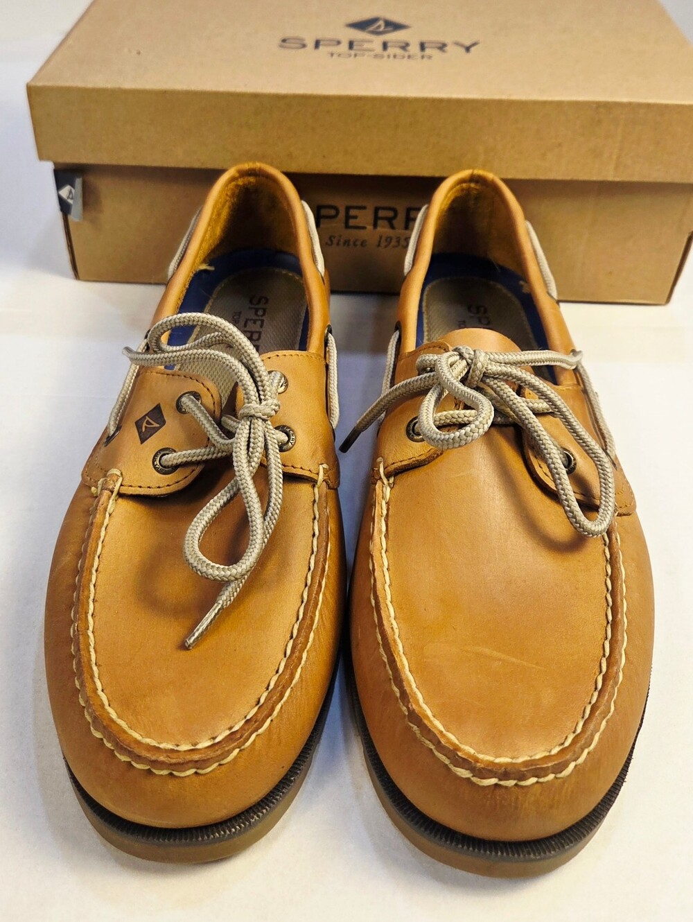 Sperry Men's Tan Leather Boat Shoes